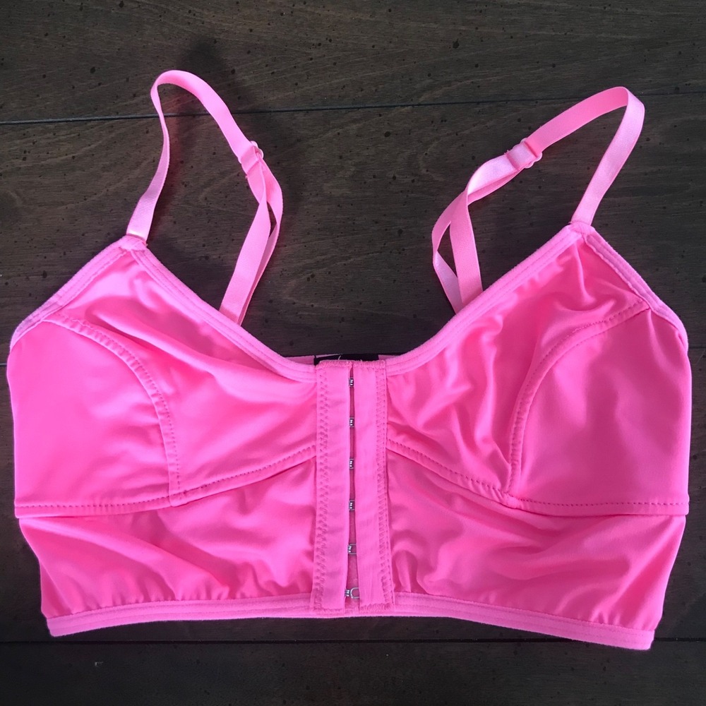 Nollie Hot Pink‎ Corset style Bralette Sz Small